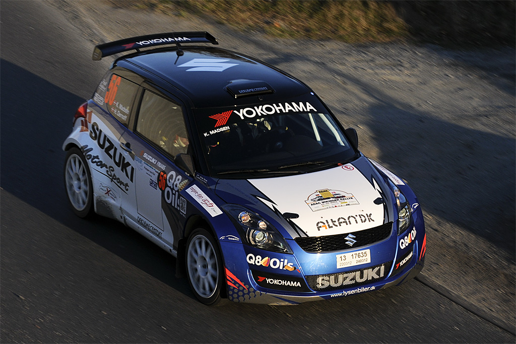 Kenneth Madsen skal følge op på sejren
(Foto: Rallyfotografen)